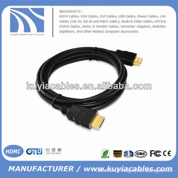 1.8m ALTA VELOCIDAD HDMI Cable 1.3 plateado oro.